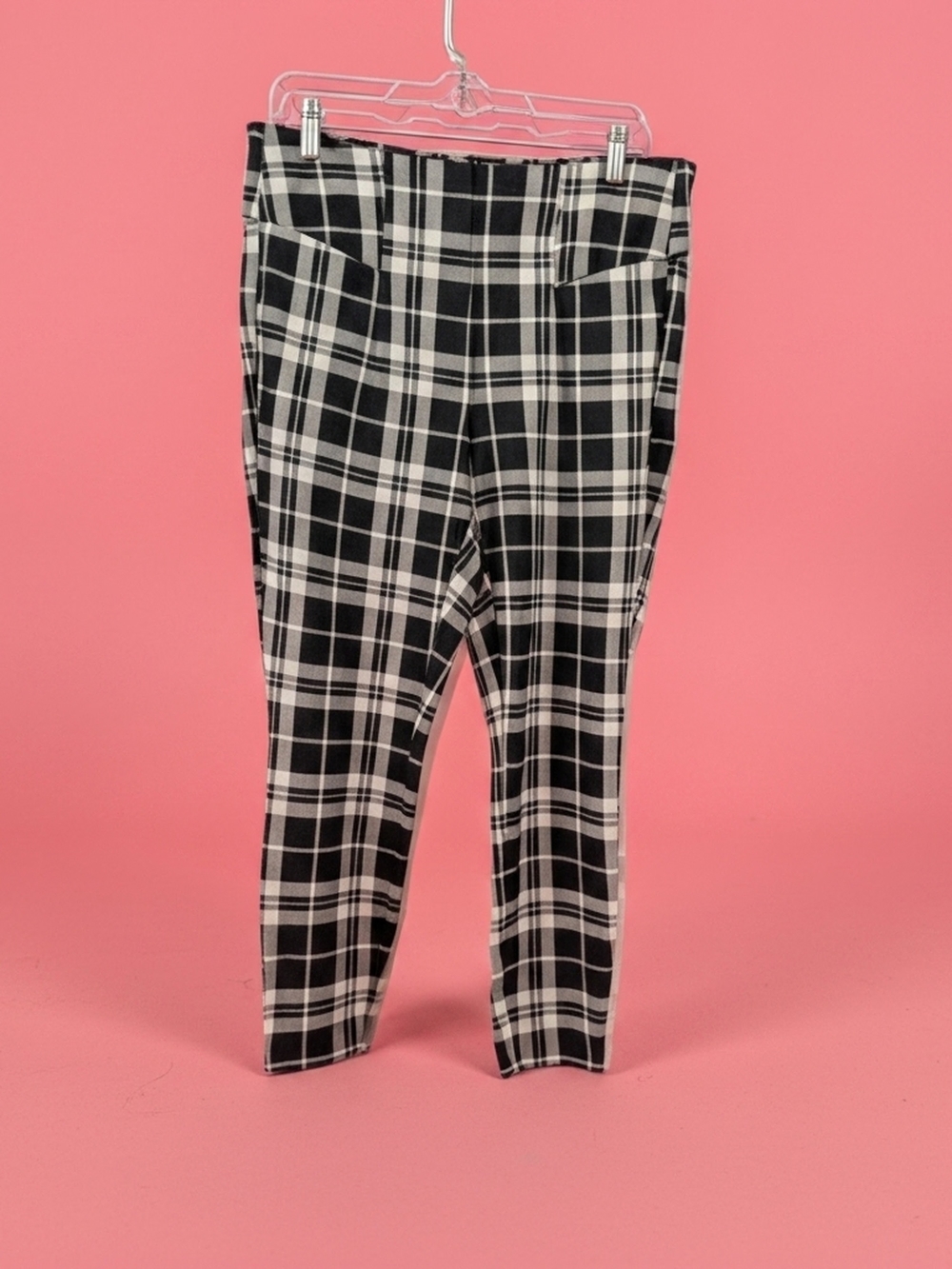 torrid Black & White Plaid Ponte Leggings With Pockets